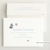 "Butterfly Florals" - Baby Shower Invitations in Daffodil by Baumbirdy - FREE Recipient Addressing