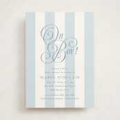 "Oh Boy!" - Baby Shower Invitations in Bluebonnet by Laura Hankins - Front