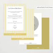 "Briar" - Baby Shower Invitations in Sunshine by Kate Ahn - Back of Card Options