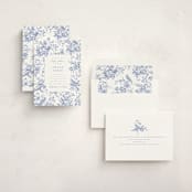 "Dreamy Toile" - Baby Shower Invitations in Blueberry by Teju Reval - Assembled