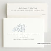 "Wild Roses" - Baby Shower Invitations in Powder Blue by Kristen Smith - FREE Recipient Addressing
