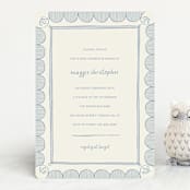 "Florence" - Baby Shower Invitations in Sky by Kelly Watkins - Front