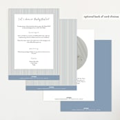 "Florence" - Baby Shower Invitations in Sky by Kelly Watkins - Back of Card Options