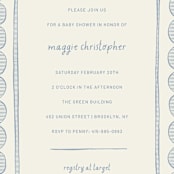 "Florence" - Baby Shower Invitations in Sky by Kelly Watkins - Detail