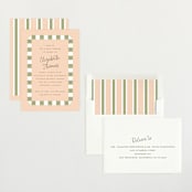 "Boardwalk" - Baby Shower Invitations in Peach by Baumbirdy - Assembled
