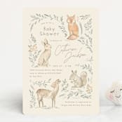 "Vintage woodland" - Baby Shower Invitations in Ginger by Creo Study - Front