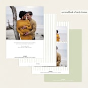 "Summer Wildflowers" - Baby Shower Invitations in Blush by Jennifer Wick - Back of Card Options