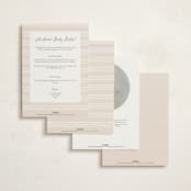 "Boho Buggy" - Baby Shower Invitations in Porcelain by Everett Paper Goods - Back of Card Options