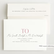 "Due With Two" - Baby Shower Invitations in Carnation by Erica Krystek - FREE Recipient Addressing
