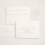 "itsy" - Baby Shower Invitations in Sweet Pink by Sara Hicks Malone - FREE Recipient Addressing