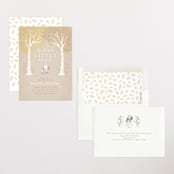 "Little owlet" - Baby Shower Invitations in Almond by Jennifer Wick - Assembled