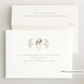 "Little owlet" - Baby Shower Invitations in Almond by Jennifer Wick - FREE Recipient Addressing