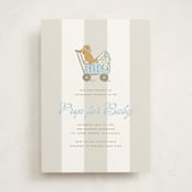 "Preppy Pup" - Baby Shower Invitations in Bluebird by Susan Zinader - Front
