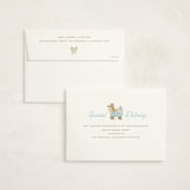 "Preppy Pup" - Baby Shower Invitations in Bluebird by Susan Zinader - FREE Recipient Addressing