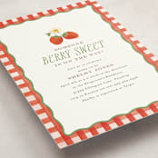 "So Berry Sweet" - Baby Shower Invitations in Strawberry by Itsy Belle Studio - Detail