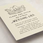"Nesting era" - Baby Shower Invitations in Beetle by Creo Study - Detail