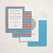 "Oh Baby It's Time" - Baby Shower Invitations in Blueberry by Kartika Paramita - Back of Card Options