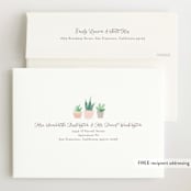 "Watercolor cactus" - Baby Shower Invitations in Blush by Jennifer Wick - FREE Recipient Addressing