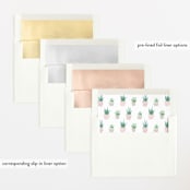 "Watercolor cactus" - Baby Shower Invitations in Blush by Jennifer Wick - Envelope Liner Options