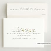 "Oval Forest" - Baby Shower Invitations in Sand by Hannah Williams - FREE Recipient Addressing