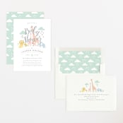 "Petite Jungle shower" - Baby Shower Invitations in Forest by Jennifer Wick - Assembled