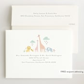 "Petite Jungle shower" - Baby Shower Invitations in Forest by Jennifer Wick - FREE Recipient Addressing
