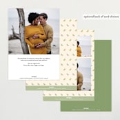 "Fox Hollow" - Baby Shower Invitations in Kraft by Jennifer Wick - Back of Card Options