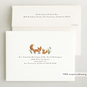 "Fox Hollow" - Baby Shower Invitations in Kraft by Jennifer Wick - FREE Recipient Addressing