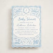 "Folk woodland" - Baby Shower Invitations in Sky by Creo Study - Front