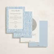 "Folk woodland" - Baby Shower Invitations in Sky by Creo Study - Back of Card Options
