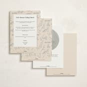 "Forest Toile" - Baby Shower Invitations in Bamboo by Teju Reval - Back of Card Options