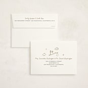 "Bundle of Joy Sketches" - Baby Shower Invitations in Onyx by Cass Loh - FREE Recipient Addressing