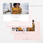 "Whisper" - Baby Shower Invitations in Blush by Sara Hicks Malone - Back of Card Options
