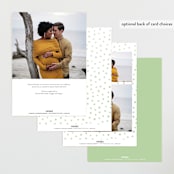 "Petite Safari" - Baby Shower Invitations in Mint by Jennifer Wick - Back of Card Options