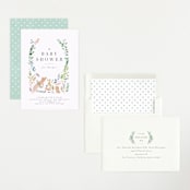 "Woodland" - Baby Shower Invitations in Forest by Lori Wemple - Assembled