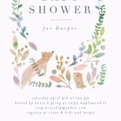 "Woodland" - Baby Shower Invitations in Forest by Lori Wemple - Detail