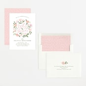 "Freshly cut flowers" - Baby Shower Invitations in Dusty Rose by Jennifer Wick - Assembled