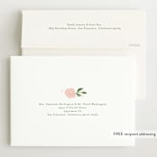 "Freshly cut flowers" - Baby Shower Invitations in Dusty Rose by Jennifer Wick - FREE Recipient Addressing