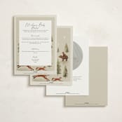 "Forest Adventure" - Baby Shower Invitations in Olive by Elly - Back of Card Options
