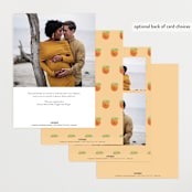 "Two Little Cute" - Baby Shower Invitations in Pumpkin by Itsy Belle Studio - Back of Card Options