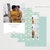 "Little pups" - Baby Shower Invitations in Mint by Jennifer Wick - Back of Card Options