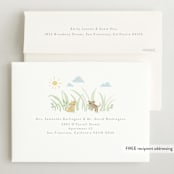 "Little pups" - Baby Shower Invitations in Mint by Jennifer Wick - FREE Recipient Addressing