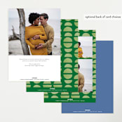 "Bold Blossom" - Baby Shower Invitations in Bluebell by Lehan Veenker - Back of Card Options