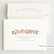 "Petite Garden" - Baby Shower Invitations in Flamingo by Jennifer Wick - FREE Recipient Addressing
