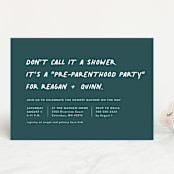 "Not a shower" - Baby Shower Invitations in Jungle by Lea Delaveris - Front