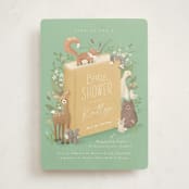 "Storybook" - Baby Shower Invitations in Mint by Jennifer Wick - Front