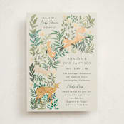 "wild forest" - Baby Shower Invitations in Cream by Elly - Front