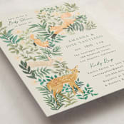 "wild forest" - Baby Shower Invitations in Cream by Elly - Detail