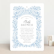 "Arch" - Baby Shower Invitations in Powder by Jen Owens - Front