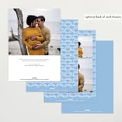"Arch" - Baby Shower Invitations in Powder by Jen Owens - Back of Card Options